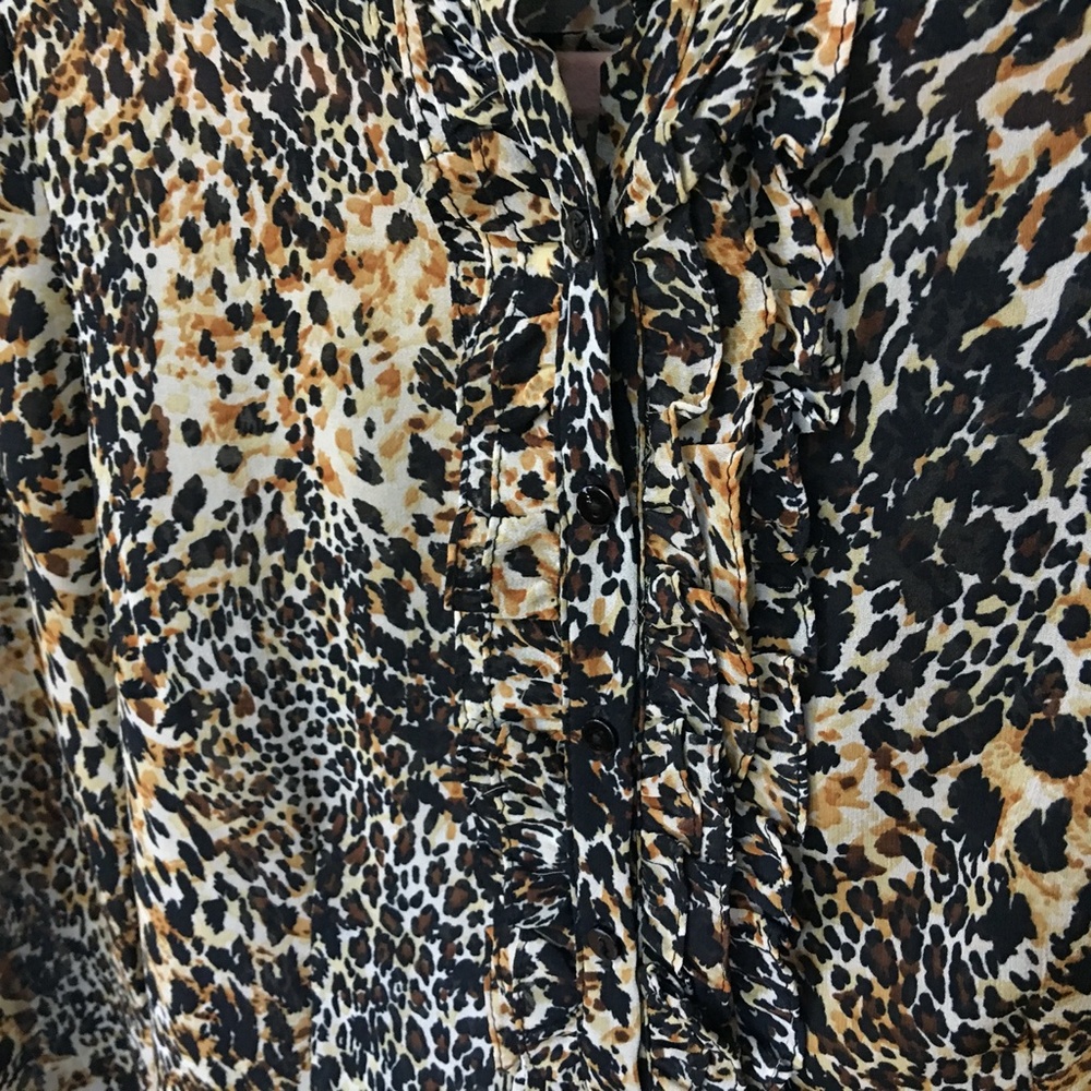 Zara Basic Long Sleeve Button Down Blouse - image 3